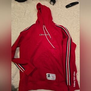 Champion Red Hoodie Sweater